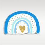 Wooden printed figure , Rainbow pal boy