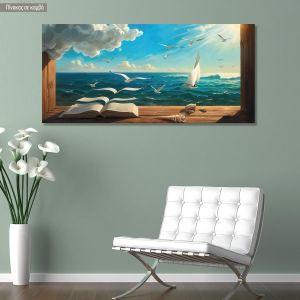 Canvas printBook of life, panoramic