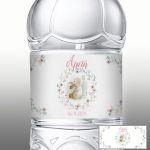 Αυτοκόλλητη ετικέτα, Κουνελάκι στεφάνι λουλουδιών