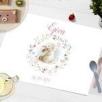 Placemat, Bunny and flowers wraith