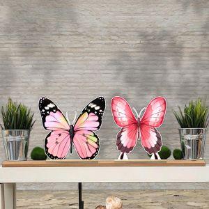 Wooden figures Butterflies watercolor set