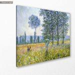 Canvas print Sunlight effect under the poplars, Monet C.