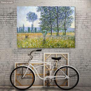 Canvas print Sunlight effect under the poplars, Monet C.