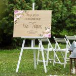 Canvas print Wedding decoration, custom wording