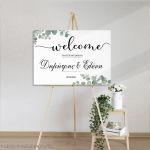 Canvas print Wedding decoration, custom wording