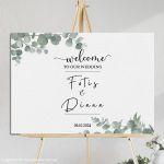 Canvas print Wedding decoration, custom wording