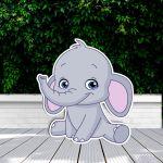 Wooden figure Smiling elephant