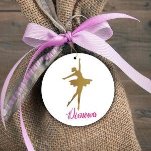 Wooden print, ballerina and name