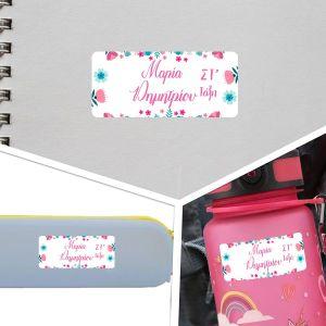 School Stickers labels,Happy floral