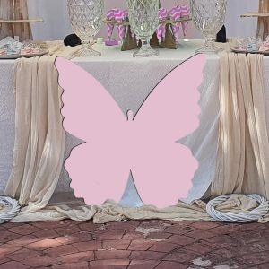 Πεταλούδα μονόχρωμη, ξύλινη φιγούρα εκτυπωμένη 2