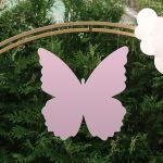 Little whale watercolor wooden figure printed