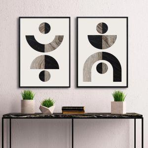 Marbles geometry, poster 2 frames