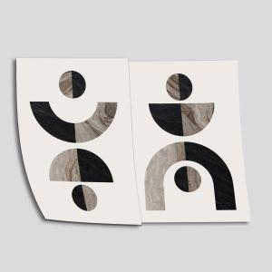 Marbles geometry, poster 2 frames 2