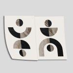 Marbles geometry, poster 2 frames