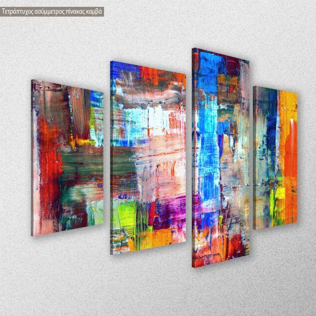 Canvas print Abstract patterns VI, four panels