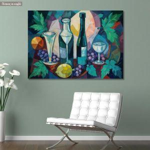 Canvas print Spirits in the vineyard