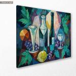 Canvas print Spirits in the vineyard