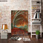 Canvas print Red autumn mixed media