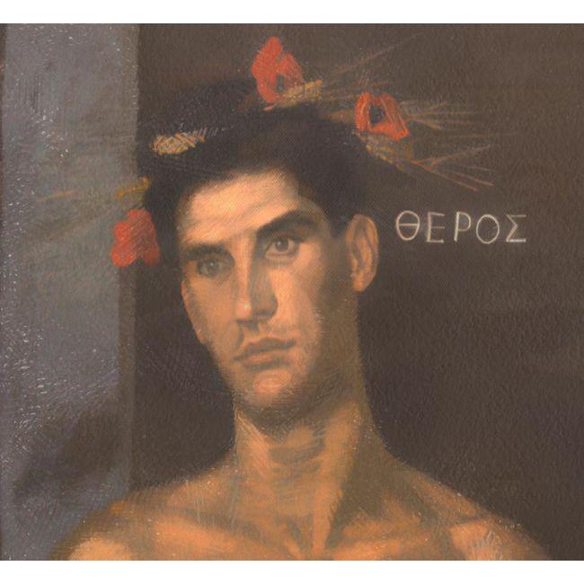 Πίνακας ζωγραφικής Four seasons reart (βασισμένο στο Τέσσερις εποχές, Γ. Τσαρούχης)