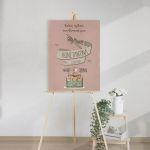 Canvas printwelcome to my baptism, Travel the worlddusty roze