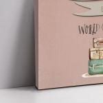 Canvas printwelcome to my baptism, Travel the worlddusty roze