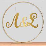 Wedding couple initial's for wedding decor