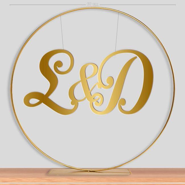 Wedding couple initial's for wedding decor