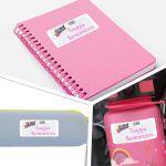 School Stickers labels Knowledge train girly