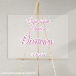 Sticky letters for vaptism welcome horizontal