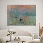 Πίνακας ζωγραφικής Impression sunrise I, Monet C.