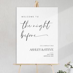 Canvas print Wedding Welcome, The night before