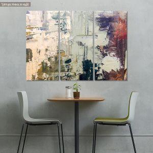 Πίνακας σε καμβά Abstract selection XCVIX, τρίπτυχος