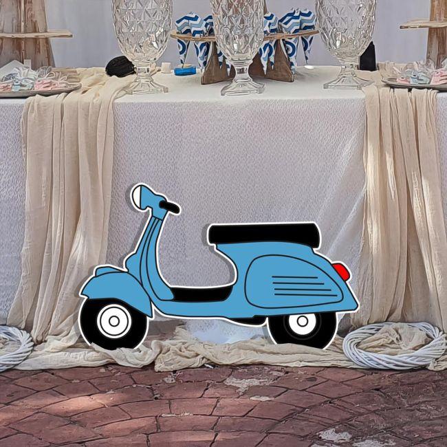 Vespa classic ξύλινη φιγούρα εκτυπωμένη, βέσπα