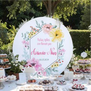 Wooden printed sign, Spring flowers 2 2