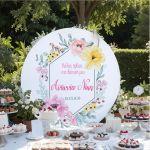 Wooden printed sign, Spring flowers 2