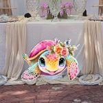 Wooden figure printed Colorfull turtle