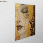Πίνακας σε καμβά Freya's tears reart (original Klimt G.)