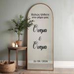 Sticky letters forwedding welcome