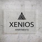 Πινακίδα εισόδου, διάφανο plexiglass, μαύρα γράμματα