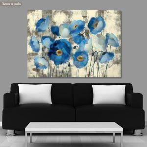 Canvas print Blue poppy