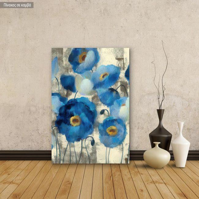 Canvas print Blue poppy