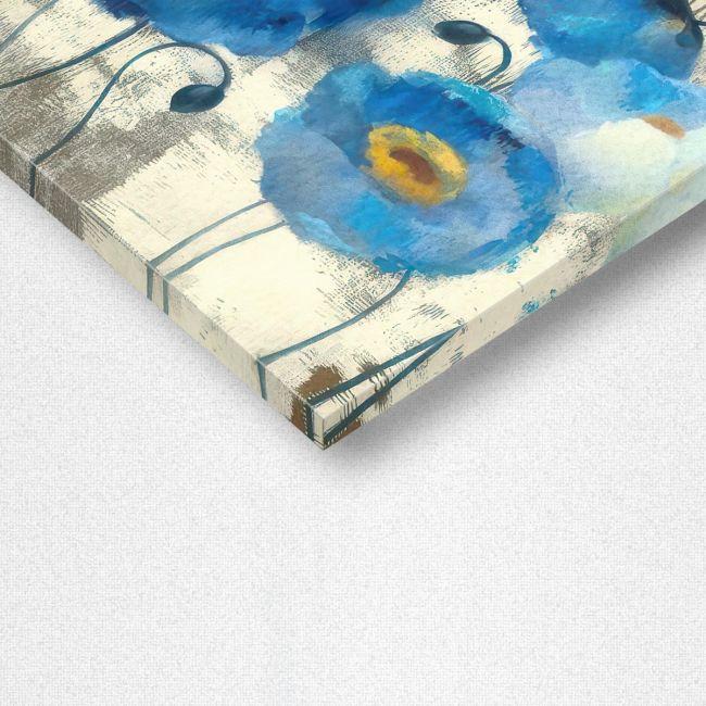 Πίνακας σε καμβά Blue poppy