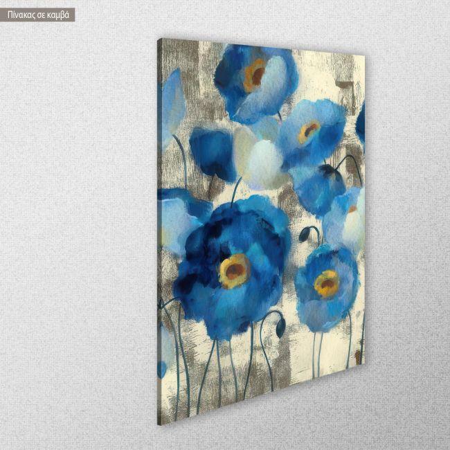Πίνακας σε καμβά Blue poppy