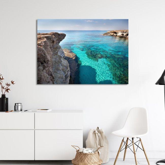 Πίνακας σε καμβά Κύπρος, Cyprus sea caves