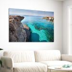 Canvas print, Cyprus sea caves