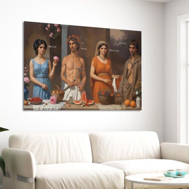 Canvas print Four seasons I reart (original Tsarouxis)