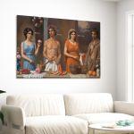 Πίνακας ζωγραφικής Four seasons I reart (βασισμένο στο Τέσσερις εποχές, Γ. Τσαρούχης)