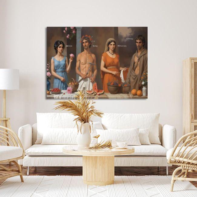 Canvas print Four seasons I reart (original Tsarouxis)