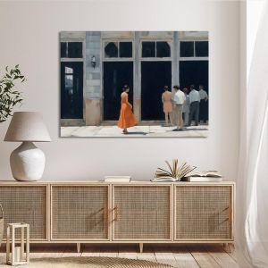 Canvas print Coffeshop at Maurokefalos reart (original Tsarouxis) Framed canvas View 1 2