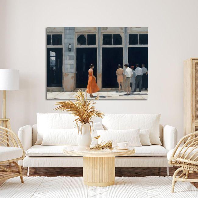 Canvas print Coffeshop at Maurokefalos reart (original Tsarouxis)